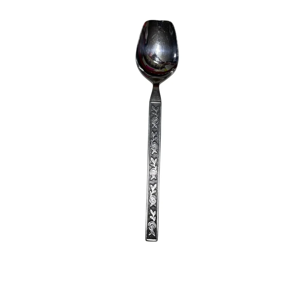 Interpur Stainless Steel Cutlery Sugar Spoon  (1) Vintage NEW Japan 1970's